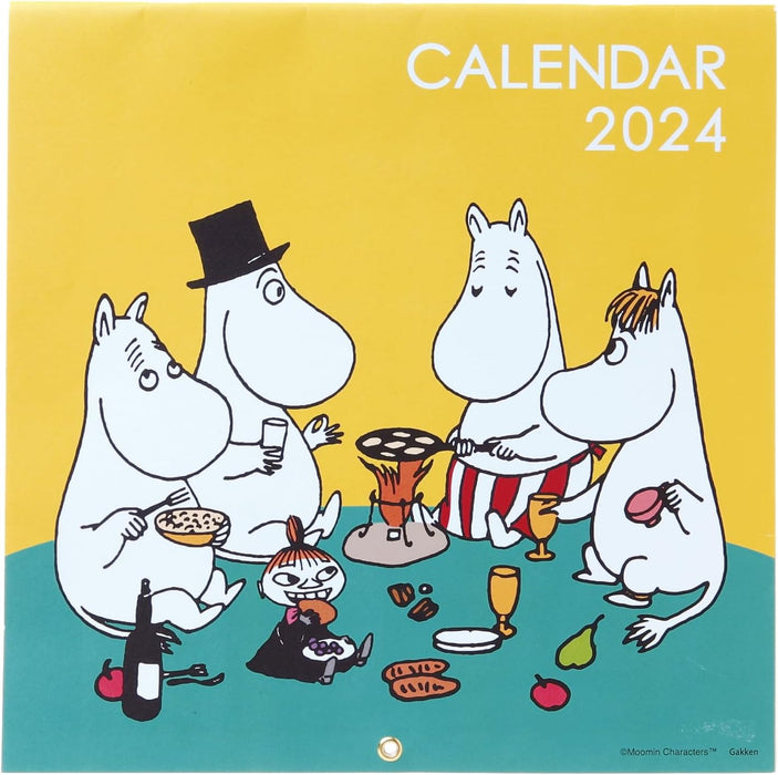 Gakken Sta:Ful 2024 Calendar Moomin Wall Calendar Square DM12011