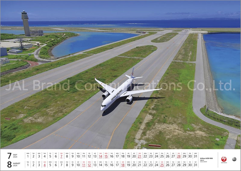 JAL 'FLEET' (Large Size) 2024 Wall Calendar CL24-1134