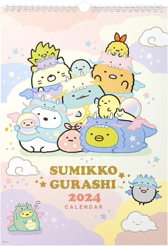 San-X 2024 Sumikko Gurashi Wall Calendar B4 CD37901