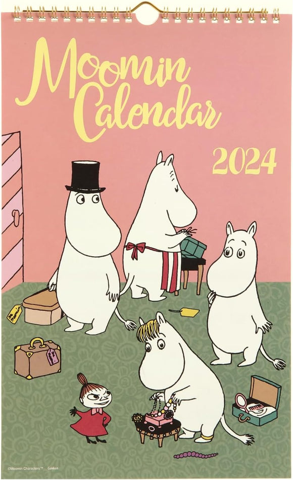 Gakken StaFul 2024 Calendar Moomin Wall Calendar Original Picture