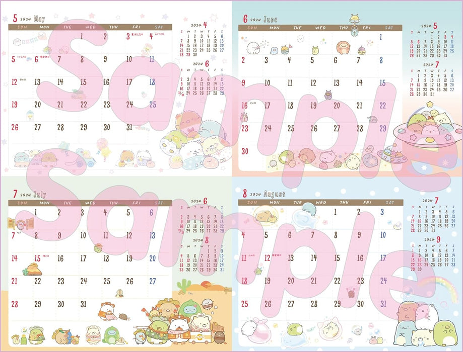 2024 Sumikko Gurashi Desk Calendar