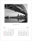 Todan 2024 Wall Calendar Monochrome City 60.8 x 42.5cm TD-710