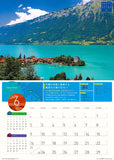 Try-X 2024 Wall Calendar I Want to Go Before I Die! World's Stunning Views CL-461 52x36cm