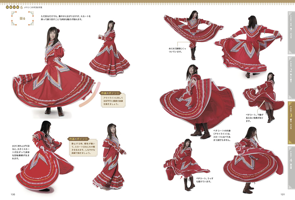 Useful for Drawing Ethnic Costume Pose & Motion Materials Collection