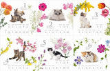 Yama-kei Calendar 2024 Cat and Flower Calendar (Monthly Flip/Wall Calendar)