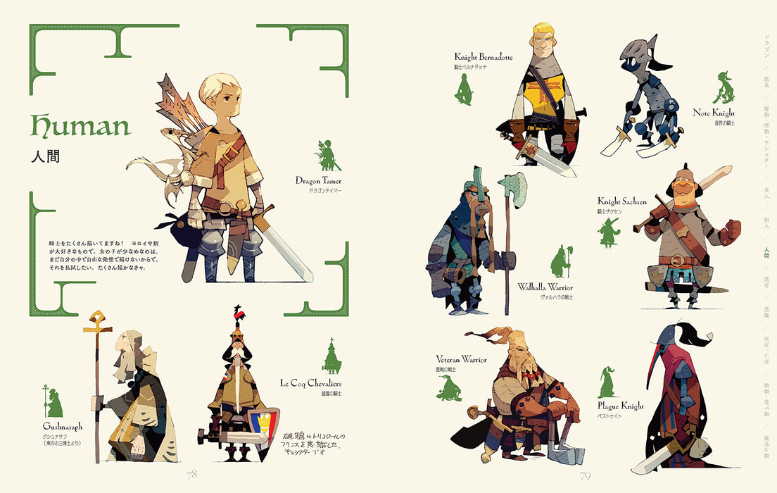 Residents of Fancy World - Satoshi Matsuura Character Design Monster & Human, Imaginary Creatures -