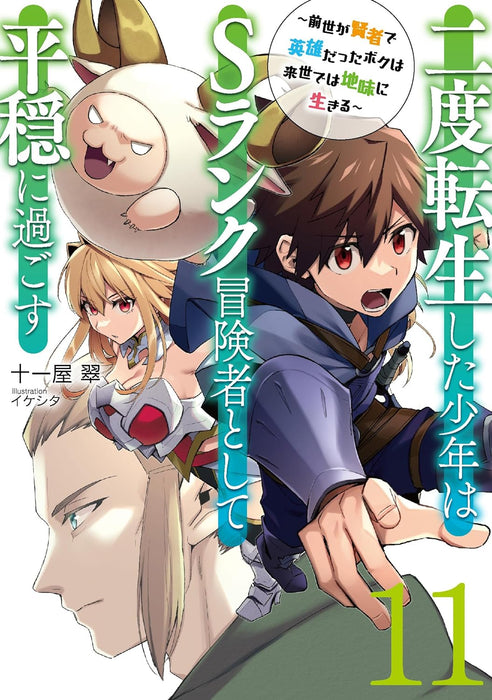 Nido Tensei Shita Shounen wa S Rank Boukensha Toshite Heion ni Sugosu - Zense ga Kenja de Eiyuu Datta Boku wa Raisede wa Jimini Ikiru - 11 (Light Novel)