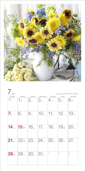 2024 Calendar Flower Collection