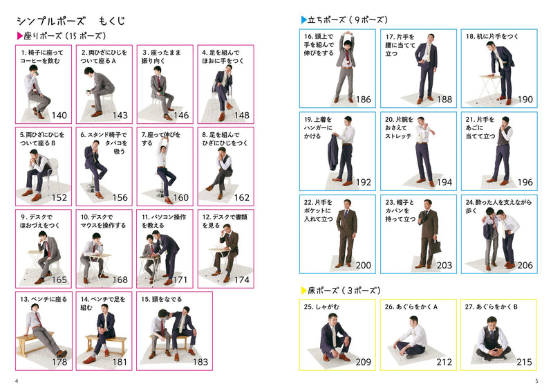 Loose Pose Catalog 4 - Daily life of Office Workers -