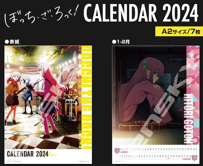 Ensky Bocchi the Rock! 2024 Wall Calendar CL-052