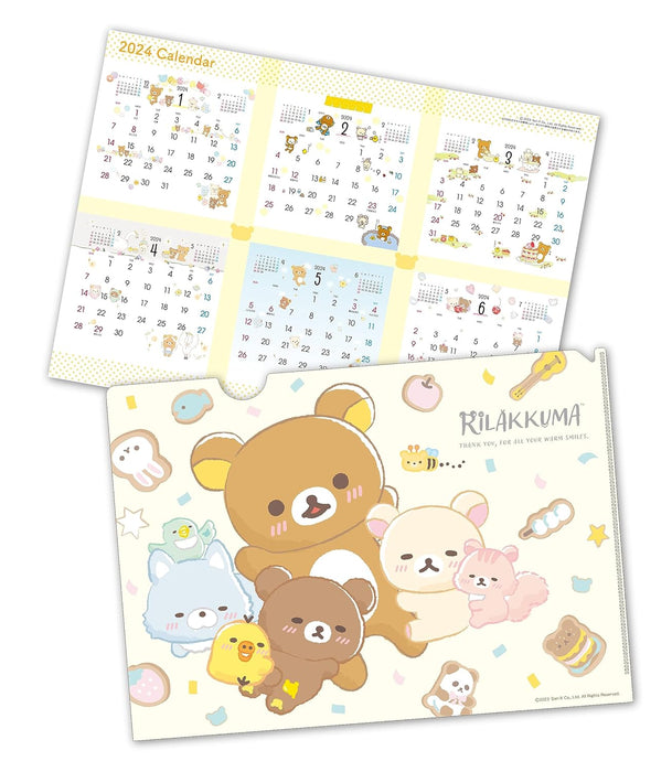 Todan 2024 Calendar Rilakkuma Htsuyume Makura 22 x 31cm TD-30091