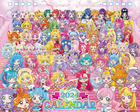 Toei Animation Pretty Cure All Stars 2024 Desk Calendar CL-019