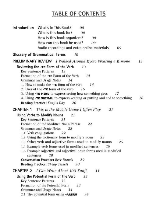 Japanese Grammar: Essential Sentence Patterns for Everyday Communication