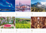 Yama-kei Calendar 2024 Heartwarming World: Breathtaking Scenery (Monthly/Wall Calendar)