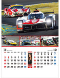 Todan 2024 Wall Calendar World Racing Car 60.8 x 42.5cm TD-768