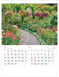 Todan 2024 Wall Calendar English Garden 52.7 x 38cm TD-916