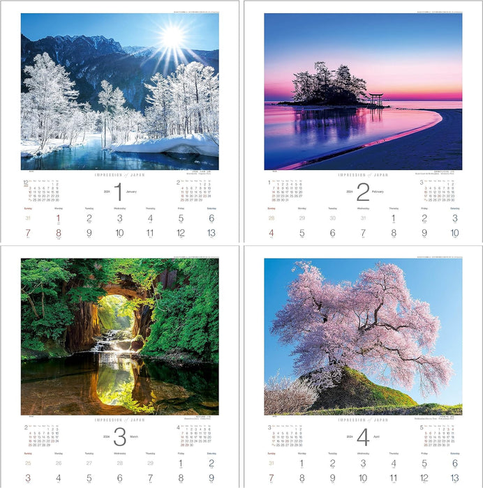 Todan 2024 Wall Calendar Impression of Japan CL24-1064