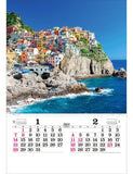 Todan 2024 Wall Calendar Views of the World Tohan DX Film 75 x 50.4cm TD-521