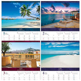 Todan 2024 Wall Calendar Best Dream Time - Adored Resort - 53.5 x 38cm TD-814