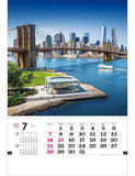 Todan 2024 Wall Calendar Beautiful World Tohan High DX Film 75.1 x 50.4cm TD-566