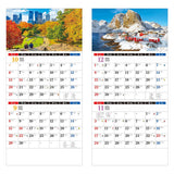Todan 2024 Wall Calendar World 2-Month Memo (Perforated) 75 x 35cm TD-30797