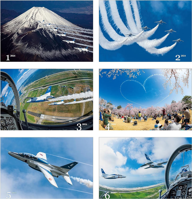 2024 Blue Impulse Wall Calendar JASDF Japan Air Self-Defense Force 35.5 x 38cm BI-1