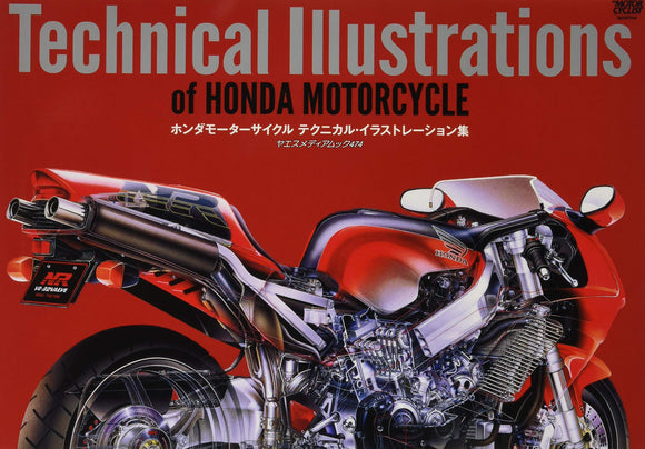 Technical Illustrations of HONDA MOTORCYCLE
