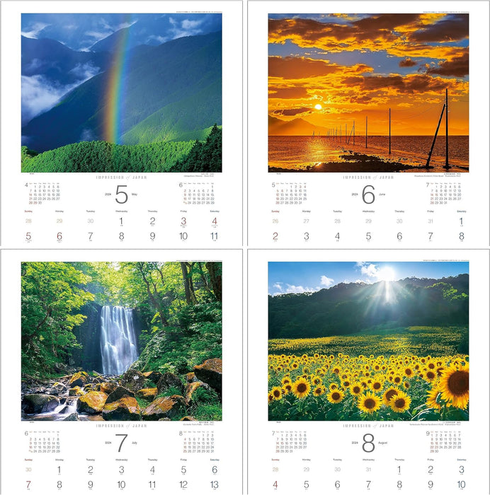 Todan 2024 Wall Calendar Impression of Japan CL24-1064