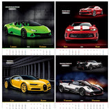 Todan 2024 Wall Calendar Auto Collection 60.8 x 42.5cm TD-769