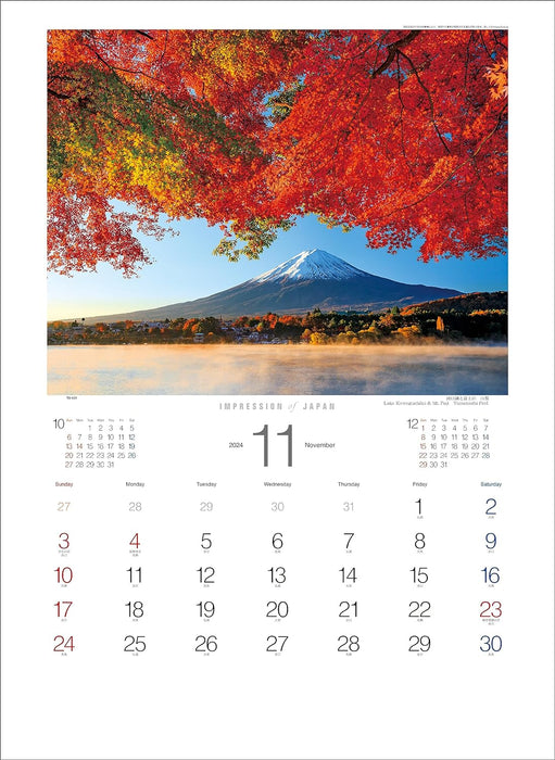 Todan 2024 Wall Calendar Impression of Japan CL24-1064