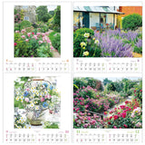 Todan 2024 Wall Calendar English Garden 52.7 x 38cm TD-916