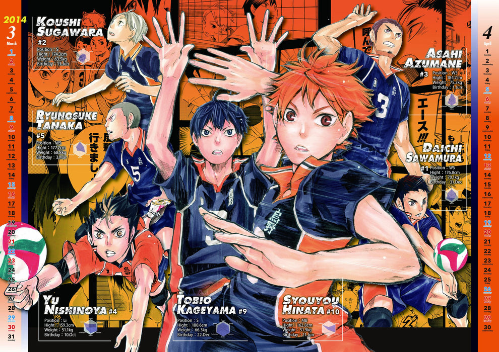 Comic Calendar 2014 Haikyu!!