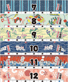 Todan 2024 Desk L Calendar Edo Chiyogami (Isetatsu) CL24-1002