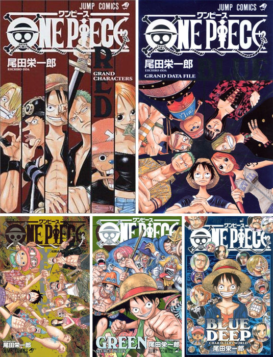 ONE PIECE Fan Book Vol. 1-5 Set